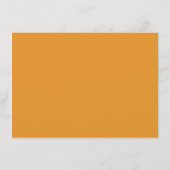 Terracotta Oranje Wedding Enclosure Card Informatiekaartje (Achterkant)