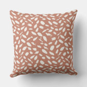 Terracotta Organisch Ontwerp voor Natuurlijk Wonen Kussen (Achterkant)