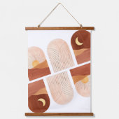 Terracotta overdag en nacht hangend wandkleed (Voorkant 2)