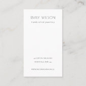 Terracotta Palm Leafy Sketch Ketting Display Visitekaartje (Achterkant)