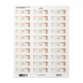 Terracotta Palm Trouw Retour Adres Label (Full Sheet)