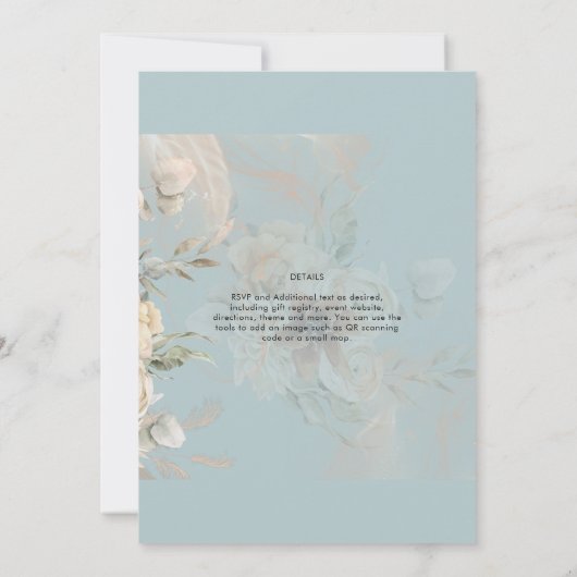 Terracotta Pampagras BOHO Bruiloft Kaart (Achterkant)