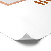 Terracotta pampagras bruidsshower fotoprops poster (Hoek)