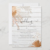 Terracotta Pampagras Tropische Bruiloft (Voorkant)