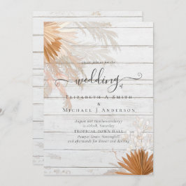 Terracotta Pampagras Tropische Bruiloft