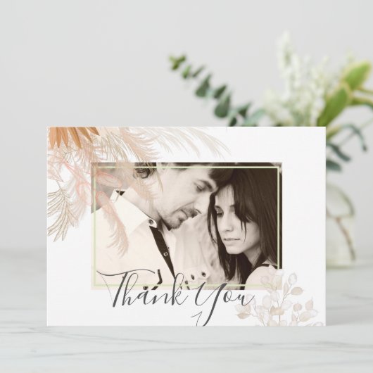 Terracotta Pampagras Tropische Bruiloft (Staand voorkant)