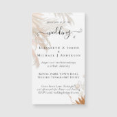 Terracotta Pampagras Tropische Bruiloft (Voorkant)