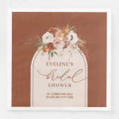 Terracotta Pampas Boho servetten voor Bruidsmeisje (Voorkant)