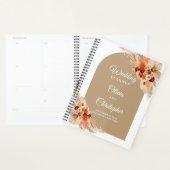 Terracotta pampas graboho arch: bruiloft planner (Display)