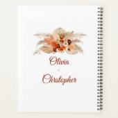 Terracotta pampas graboho arch: bruiloft planner (Achterkant)