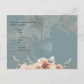 Terracotta Pampas Gras BOHO Bruiloft Briefkaart (Achterkant)