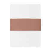 Terracotta pampas gras boho gepersonaliseerde brui uitnodigingen wikkel (Achterkant Voorbeeld)