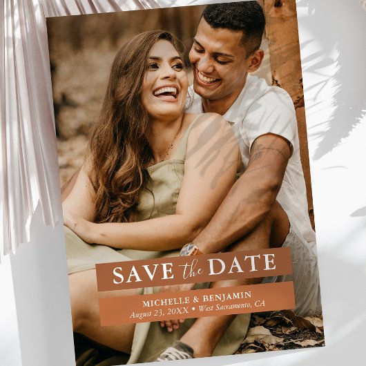 Terracotta Pampas Gras Foto Bewaar De Datum Save The Date