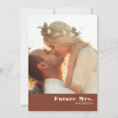 Terracotta Pampas Grass Boho Vrijgezellenfeest Fot Kaart (Achterkant)