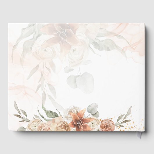 Terracotta Pampas Grass BOHO Wedding Gastenboek (Achterkant)