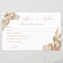 Terracotta Pampas Grass bride andgroom Flyer