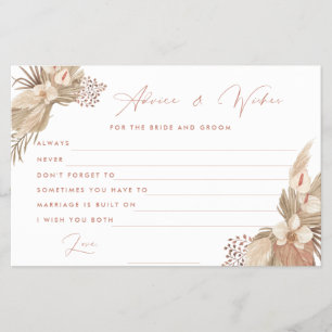 Terracotta Pampas Grass bride andgroom Flyer