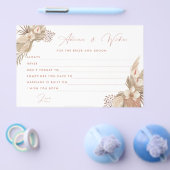 Terracotta Pampas Grass bride andgroom Flyer (Enkel)