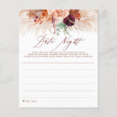 Terracotta Pampas grass Floral Date Night Idees (Voorkant)