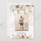 Terracotta Pampas Grass FOTO Bruiloft Save Dates The Date (Voorkant)