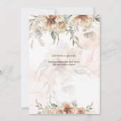 Terracotta Pampas Grass PHOTO Wedding Save Dates S Save The Date (Achterkant)