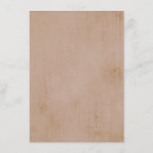 Terracotta Pampas Grass Rustic Geometric Details Informatiekaartje (Achterkant)