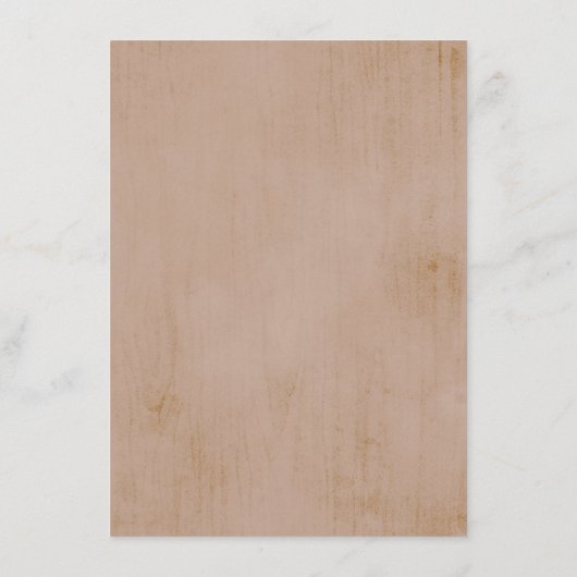 Terracotta Pampas Grass Rustic Geometric Details Informatiekaartje (Achterkant)