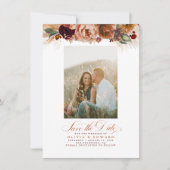 Terracotta Pampas Grass sparen de Datum Foto Save The Date (Voorkant)