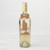 Terracotta Pampas Grass Tropical Floral Wedding Flessenhanger (Op fles)