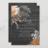 Terracotta Pampas Grass Tropical Wedding (Voorkant / Achterkant)