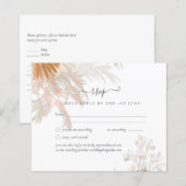 Terracotta Pampas Grass Tropical Wedding (Voorkant / Achterkant)