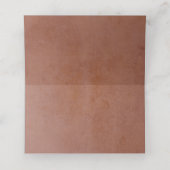 Terracotta Pampas Grass Wedding Place Card Plaatskaartje (Binnenkant ongevouwen)