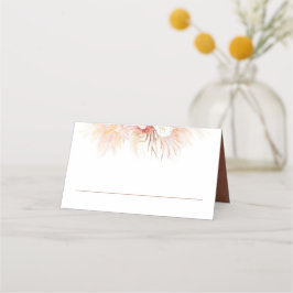 Terracotta Pampas Grass Wedding Place Card Plaatskaartje