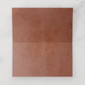 Terracotta Pampas Grass Wedding Place Card Plaatskaartje (Binnenkant ongevouwen)