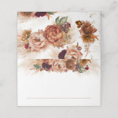 Terracotta Pampas Grass Wedding Place Card Plaatskaartje (Buitenkant ongevouwen)