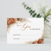 Terracotta pampas koper Zeg ja tegen de Kaart (Staand voorkant)