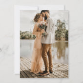 terracotta pampas sparen de datumuitnodiging kaart (Achterkant)