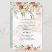 Terracotta Pampasgras BOHO Bruiloft (Voorkant / Achterkant)