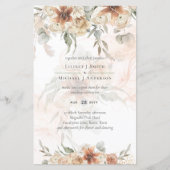 Terracotta Pampasgras BOHO Bruiloft (Voorkant)