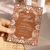 Terracotta Papel Picado Baby shower