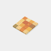 Terracotta Patchwork Dekbed Rustieke Boerderij Blo Post-it® Notes (Schuin)