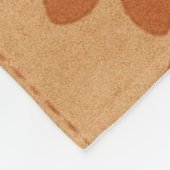 Terracotta Patchwork Quilt Rustic Farmhouse Floral Fleece Deken (Hoek)