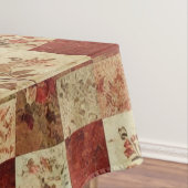 Terracotta Patchwork Quilt Rustieke  Bloemen Tafelkleed (Voorbeeld)