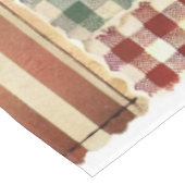 Terracotta Patchwork Quilt Rustieke  Bloemen Tafelkleed (Gekanteld)