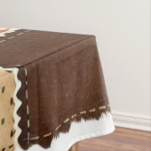 Terracotta Patchwork Quilt Rustieke  Bloemen Tafelkleed (Voorbeeld)