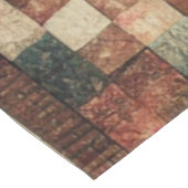 Terracotta Patchwork Quilt Rustieke  Bloemen Tafelkleed (Gekanteld)
