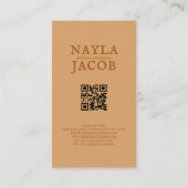 Terracotta Patchwork Quilt Rustieke Boerderij Bloe Visitekaartje (Achterkant)