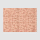 Terracotta Peach Crocodile Skin Texture Decoupage Tissuepapier (Voorkant)