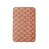 Terracotta & Peach Tropisch anananassolpatroon Badmat (Voorkant Verticaal)