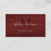 Terracotta penseelstreken Moderne penseel QR-code Visitekaartje (Voorkant)